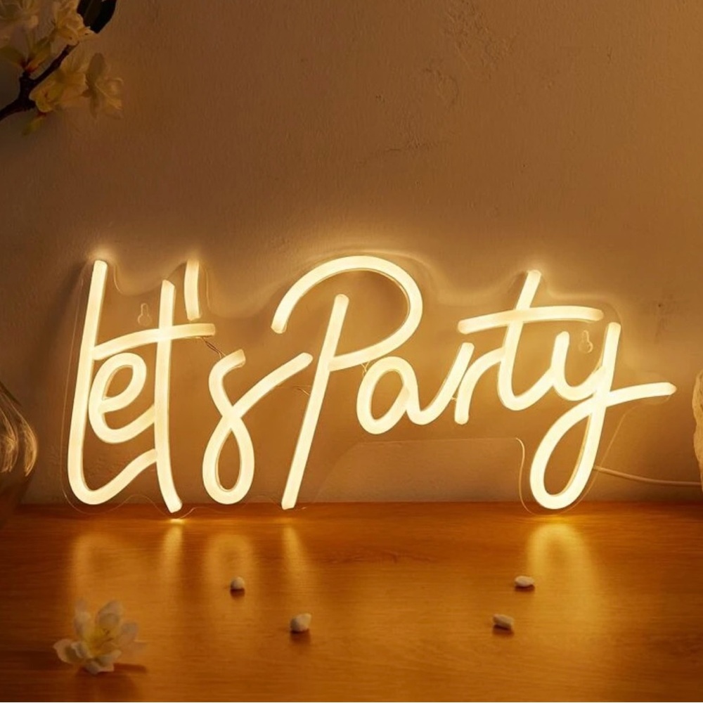 ‘Let’s Party’ Neon Sign